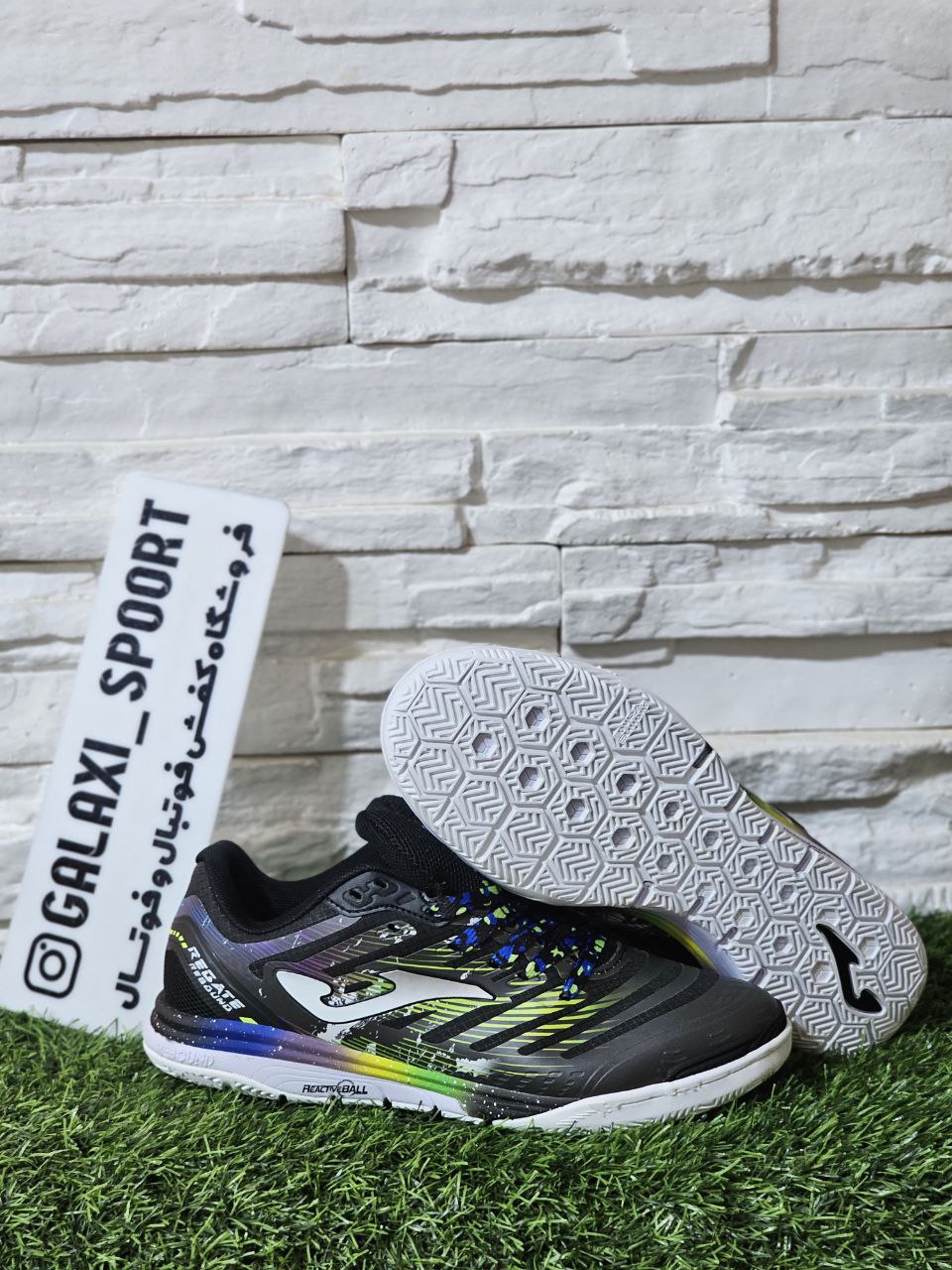 کفش فوتسال جوما مدل رگاته ریباند رنگ مشکی