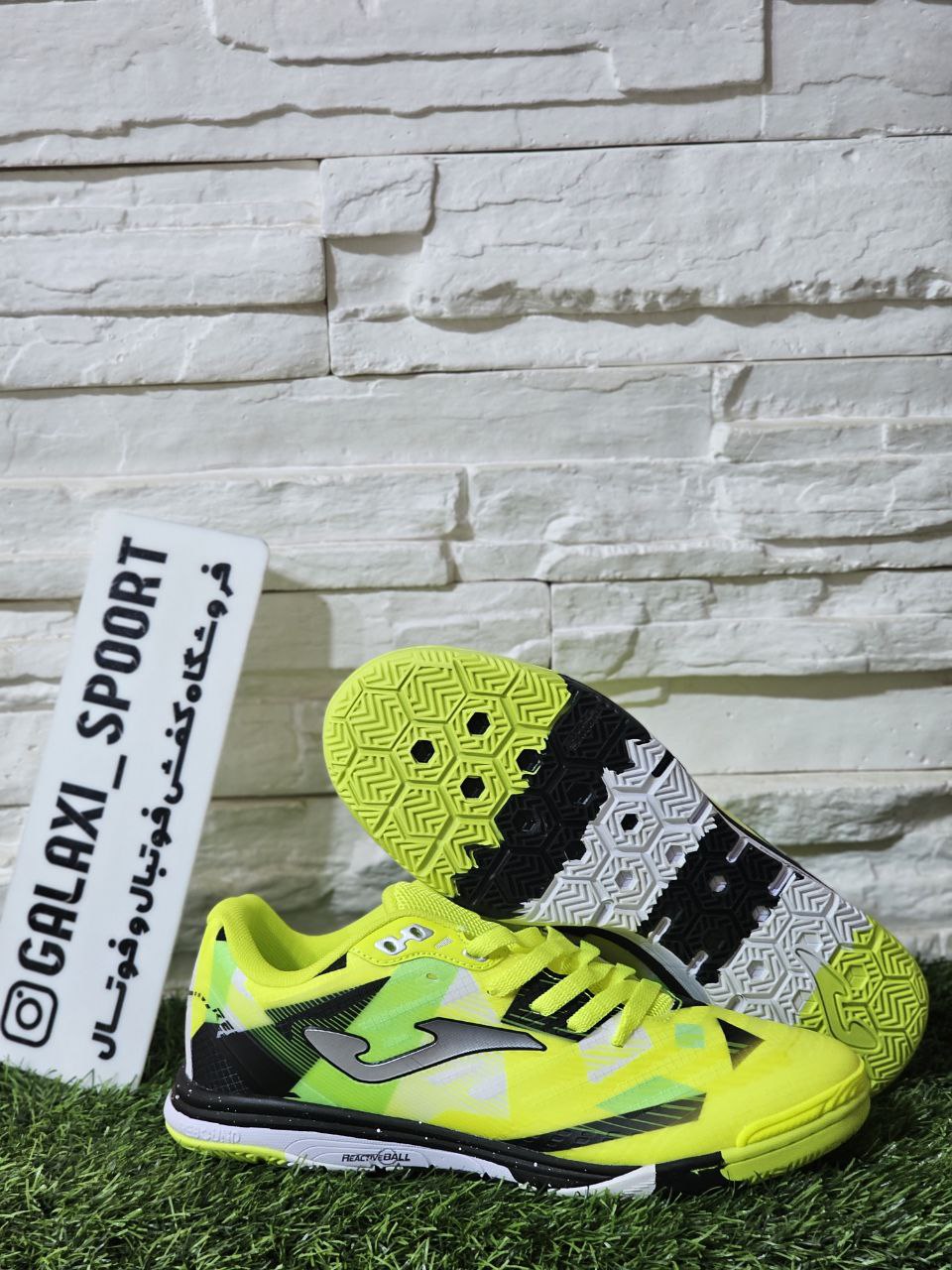 کفش فوتسال جوما مدل رگاته ریباند رنگ زرد